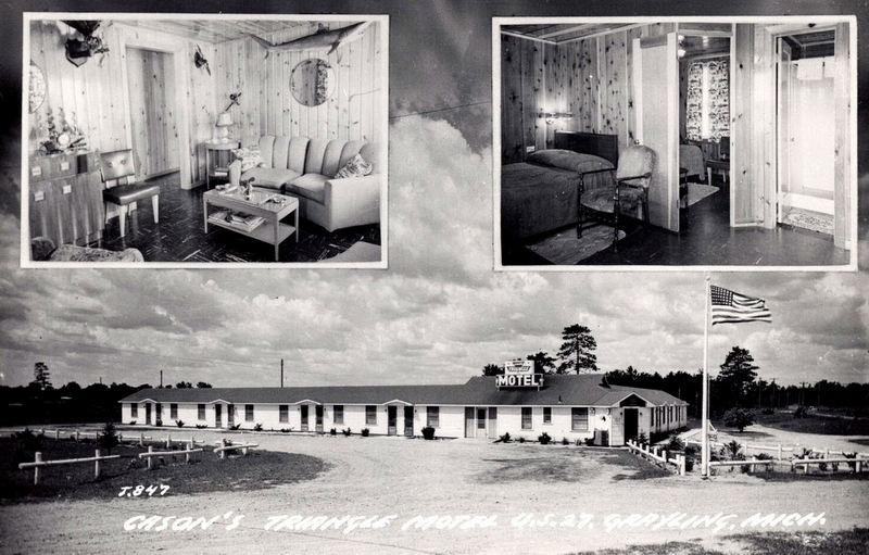 Bakers Triangle Motel (Casons Triangle Motel, Hulls Triangle Motel) - Old Postcard Casons (newer photo)